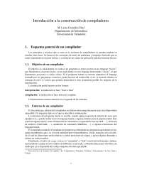 Compilación de Programas: Análisis y Síntesis