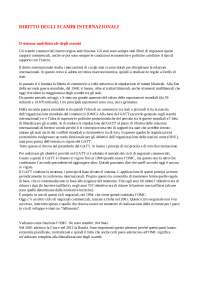 Diritto degli scambi internazionali UniMiB