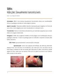 IST - Sífilis: fisiopatologia e clinica