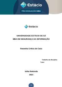 Resenha Critica do texto da Harvard Business Review: "O perigo de dentro"