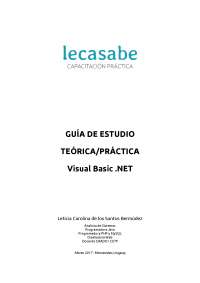 GUÍA DE ESTUDIO TEÓRICA/PRÁCTICA Visual Basic .NET
