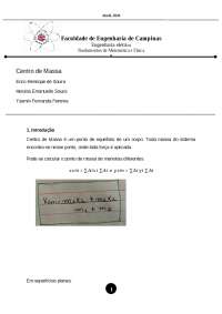 Centro de Massa - Relatório