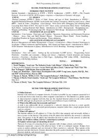 Web programming essential - Docsity