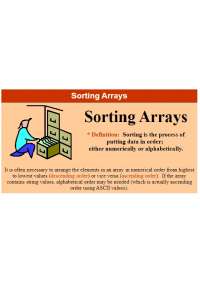 Sorting techniques in data structures - Docsity