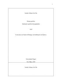 Introdução à Genética de Populações: Equilíbrio de Hardy-Weinberg e Fatores Evolutivos - P