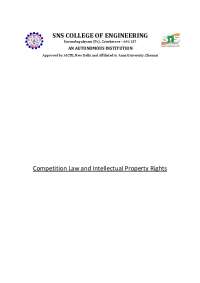 TRIPS Analysis & Implications for Developing Countries: IP Rights & Competition Law