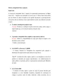 Direito a integridade física e psíquica