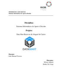 Data Mart de controlo de aluguer de carro