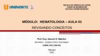 AULA 01 - INTRODUÇÃO À HEMATOLOGIA