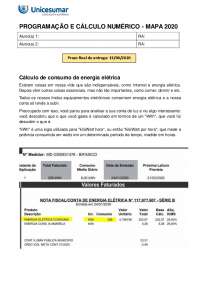 MAPA - Progamação e Cálculo Numérico