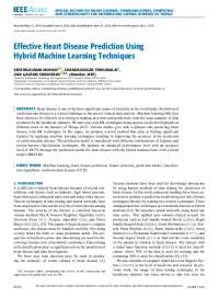 Heart Disease Prediction - Docsity