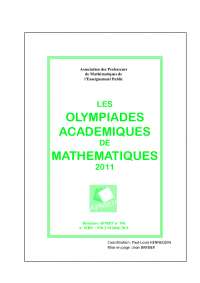 Olympiades mathématiques tc
