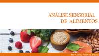 Analise Sensorial de Alimentos