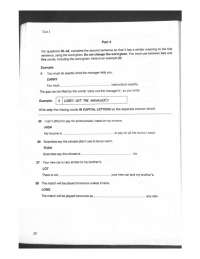 First certificate exam B2 - Docsity