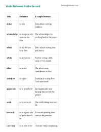 Lista Verbos Gerundio E Infinitivo Docsity