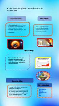 Poster cientifico sobre el calentamiento global - Docsity