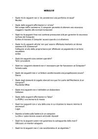 Domande e risposte Eirsaf Full Mod.01 | Esercizi di Elementi di ...