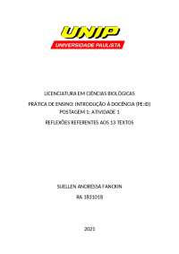 pratica de ensino introdução a docencia