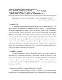 Organizações mecanicistas e organizações flexiveis