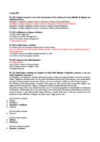 Paniere Filologia E Linguistica Romanza A Alvise Docsity