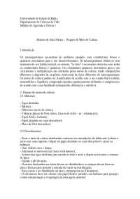 meio de cultura do professor