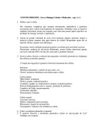Estudo dirigido de Biomol