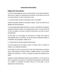 Entrevista informativa