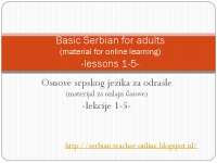 Serbian Language - for all