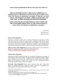 Modelo para fazer trabalho nas normas abnt - Docsity