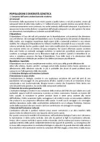 popolazioni e diversità genetica