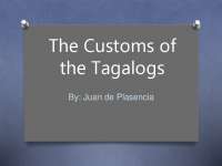 The Customs of Tagalog