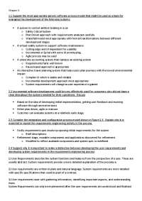 Software Engineering - Docsity