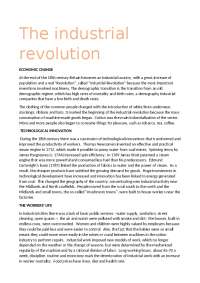 THE INDUSTRIAL REVOLUTION - Docsity