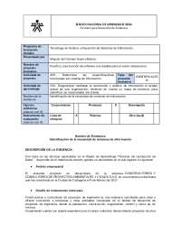 IDENTIFICACION DE NECESIDAD