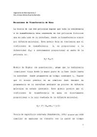 Mecanismos de Transferencia de Masa