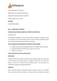 INTRODUÇÃO A ORTODONTIA