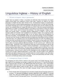 History of English di Jonathan Culpeper