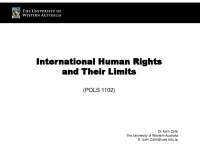 Human rights under political science and international relations - Docsity