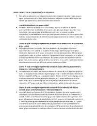 SERIES CRONOLOGICAS CON REPETICIÓN DE ESTIMULOS