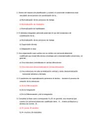 Examen diseño de la organización