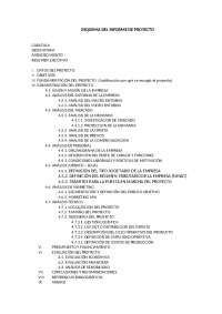Esquema de proyecto para la elaboración de un plan de negocios ...