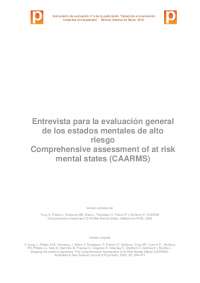Evaluación CAARMS para EMARS - Docsity