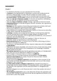 Summary Principles of Management and Business Administration PMB 1 ...