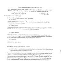 Exam 3 Environmental Chemistry- Todd Mlsna