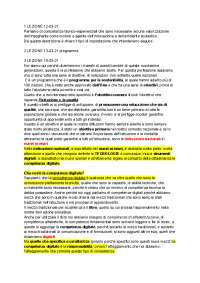 Appunti esame prof.ssa Paci