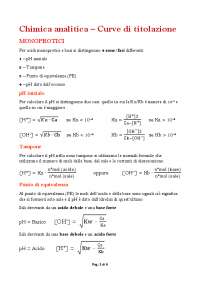 Curva di titolazione chimica Docsity