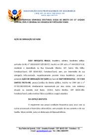 Ação de Obigação de Fazer contra Map Informática: Análise do Direito de Consumidor