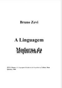 A linguagem moderna da Arquitetura
