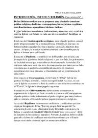 Relaciones entre Estado e Iglesia: Caso práctico sobre modelos de relación