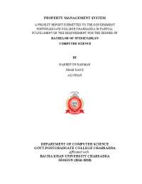 Property Management System thesis | Thesis Computer Science | Docsity